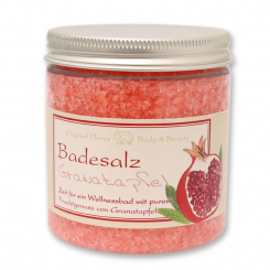 Bath salt 300g in a container classical, Pomegranate 