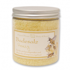Bath salt 300g in a container classical, Honey 