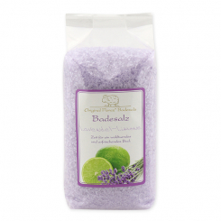Badesalz 1kg in Cello, Lavendel Limone 