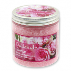 Bath salt 300g in a container modern, Rose 