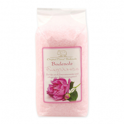 Badesalz 1kg in Cello, Pfingstrose 