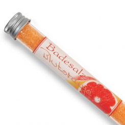 Badesalz 28g in der Phiole, Blutorange 