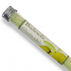 Badesalz 28g in der Phiole, Olivenöl 