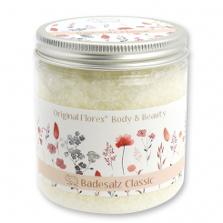 Bath salt 300g 'Blütenzart' with design 2, Classic 