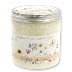 Bath salt 300g 'Blütenzart' with design 3, Classic 