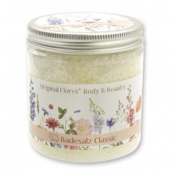 Bath salt 300g 'Blütenzart' with design 4, Classic 