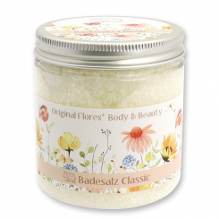 Bath salt 300g 'Blütenzart' with design 8, Classic 