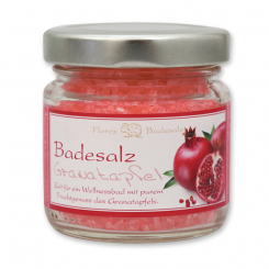 Bath salt 120g in a glass jar, Pomegranate 