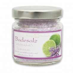 Badesalz 120g im Glas, Lavendel Limone 