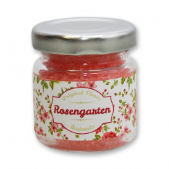 Badesalz 60g im Glas "Rosengarten", Rose 