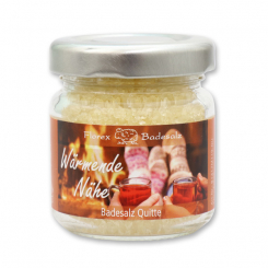 Badesalz 60g im Glas "Wärmende Nähe", Quitte 
