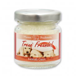 Badesalz 60g im Glas "Treue Freunde", Classic 