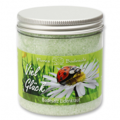 Bath salt 300g in a container "Viel Glück", Verbena 