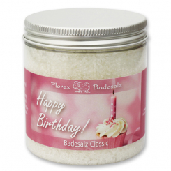 Bath salt 300g in a container "Happy Birthday", Classic 