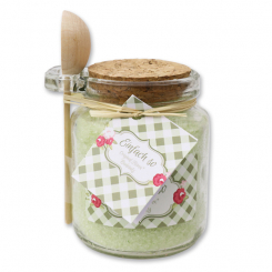 Badesalz 300g im Glas mit Holzlöffel "Einfach so", Eisenkraut 
