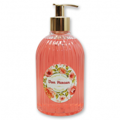 Liquid sheep milk soap 500ml in a dispenser "Von Herzen", Rose 