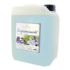 Shower- & foam bath with organic sheep milk refill 5L in a canister, Forget-me-not 