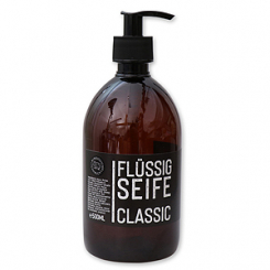 Echte flüssige Pflanzenölseife 500ml "Black Edition", Classic 