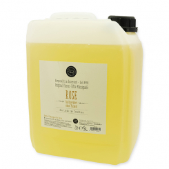 Real liquid plant oil soap with sheep milk refill 5L in a canister, Rose 