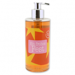 Flüssigseife 400ml im Spender "Bunte Festtage Motiv 12", Mandarine-Zimt 