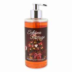 Liquid sheep milk soap 400ml in a dispenser "Schöne Festtage", Pomegranate 