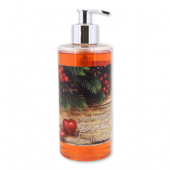 Liquid sheep milk soap 400ml in a dispenser "Von Herzen Danke", Pomegranate 