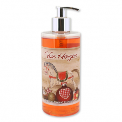 Liquid sheep milk soap 400ml in a dispenser "Von Herzen", Pomegranate 