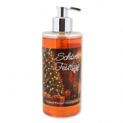 Liquid sheep milk soap 400ml in a dispenser "Schöne Festtage", Pomegranate 