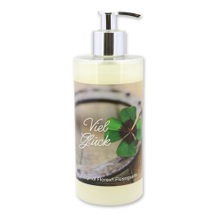 Liquid sheep milk soap 400ml in a dispenser "Viel Glück", Classic 