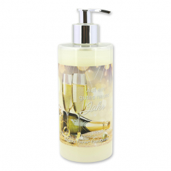 Liquid sheep milk soap 400ml in a dispenser "Auf ein gutes neues Jahr", Classic 