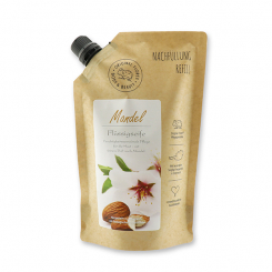 Flüssigseife mit biologischer Schafmilch 500ml im Nachfüll-Beutel, Mandel 