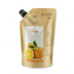 Liquid sheep milk soap 500ml in a refill-bag, Orange 