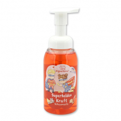Schaumseife mit biologischer Schafmilch 300ml im Spender "Superhelden Kraft", Beerentraum 
