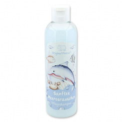 Care shampoo with organic sheep milk 250ml in a bottle "Sanftes Meeresrauschen", Cloud breeze 