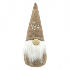 Wichtel "Stoff-Santa" 30cm, braun 