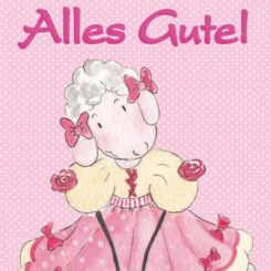 Lina's congratulation card, "Alles Gute" 