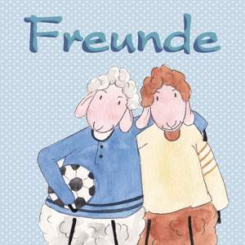 Lina's congratulation card, "Freunde" 