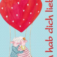 Lina's congratulation card, "Ich hab dich lieb" 