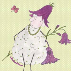 Lina's greeting card "Glockenblumen Lina" 