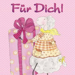 Lina's greeting card, "Für Dich" 