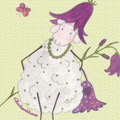 Lina's post card, "Glockenblumen Lina" 