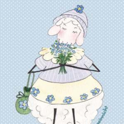 Lina's post card, "Vergissmeinnicht Lina" 