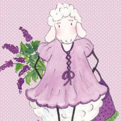 Lina's post card, "Flieder Lina" 