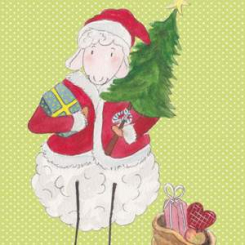 Lina's post card, "Lina als Nikolaus" 