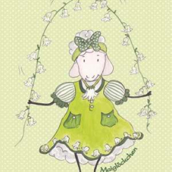 Lina's post card, "Maiglöckchen Lina" 