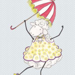 Lina's post card, "Seiltanz" 