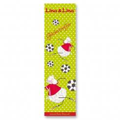 Lina's book mark, "Glückstreffer" 