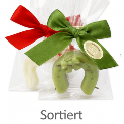 Sheep milk soap horseshoe 15g, in a cellophane, sorted 