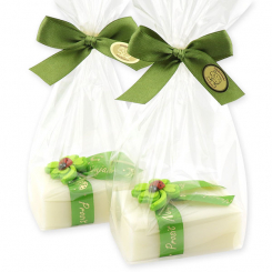 Sheep milk soap 100g decorated with a ladybug in a cellophane, Classic 