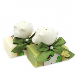 Sheep milk soap 100g decorated with a pig, Classic/verbena 